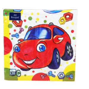 Салфетка 20л 33*33см Машинки 3сл AutBouquet /12/