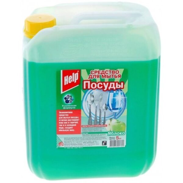 Хелп 5л средство д/посуды Яблоко