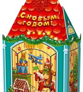 Коробка НГ 900г Лавка игрушек 250шт